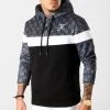 Sweat à Capuche Damier Brodé 261 Noir Blanc Gris - Final Club -Final Club Soldes final club 184249 FINAL 261 20190731T094412 01