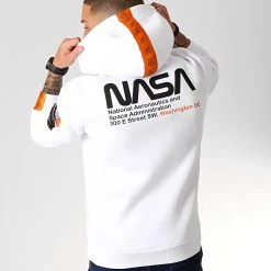 Sweat Capuche Space Exploration avec Patchs et Broderie 250 Blanc - Final Club