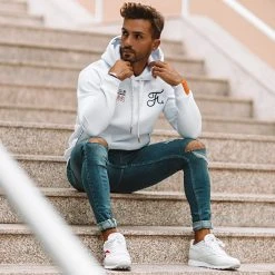 Sweat Capuche Space Exploration avec Patchs et Broderie 250 Blanc - Final Club -Final Club Soldes final club 185754 FINAL 250 TPDT 20191216T142021 06