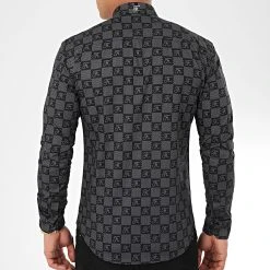 Chemise Manches Longues Premium Avec Damier et Broderie 279 Noir - Final Club 8 Chemise Manches Longues Premium Avec Damier et Broderie 279 Noir - Final Club -Final Club Soldes final club 198492 FINAL 279 20191213T143017 04