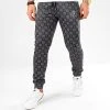 Pantalon Jogging Damier Avec Broderie 317 Noir Gris - Final Club | Confort et Style -Final Club Soldes final club 203753 FINAL 317 20200115T094002 01