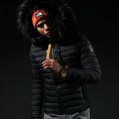 Sortie Doudoune Capuche Premium Tech Fourrure Noir Orange – Final Club -Final Club Soldes final club 219839 FINAL DOUDOUNE TECH FUR NOIRORANGE 20211129T144827 06