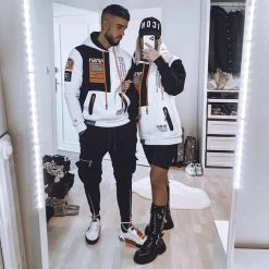 Sweat Capuche Nasa Half Limited Edition Noir Blanc Détails Orange Fluo - Final Club 17 Sweat Capuche Nasa Half Limited Edition Noir Blanc Détails Orange Fluo - Final Club -Final Club Soldes final club 236667 FINAL 535 20201217T151440 08