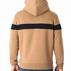 Sweat Capuche Bicolore Avec Broderie 445 Noir Camel - Final Club -Final Club Soldes final club 246269 FINAL 445 20210311T143549 04