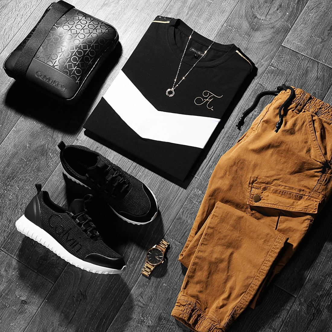 Tee-shirt Retro Bicolore Gold Edition 482 Noir Blanc - Final Club 5 Tee-shirt Retro Bicolore Gold Edition 482 Noir Blanc - Final Club – Image 3