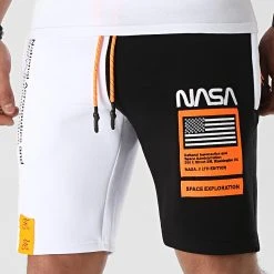 Short Jogging Half Limited Edition Noir Blanc Détails Orange Fluo - Final Club -Final Club Soldes final club 251965 FINAL 565 20210402T080008 03