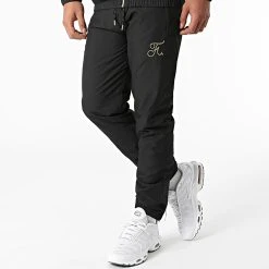 Ensemble de survêtement Gold Label avec bandes et broderie 459 Noir - Final Club -Final Club Soldes final club 258947 FINAL 459 20210701T081017 04