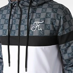 Ensemble de Survêtement Damier Tricolore 461 Blanc Gris Noir - Final Club -Final Club Soldes final club 258961 FINAL 461 20210618T151236 03