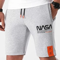 Short Jogging Space Exploration 596 Gris Chiné par Final Club | Confort et Style -Final Club Soldes final club 261112 FINAL 596 20210528T155255 04