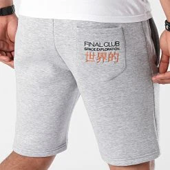 Short Jogging Space Exploration 596 Gris Chiné par Final Club | Confort et Style -Final Club Soldes final club 261112 FINAL 596 20210528T155257 05