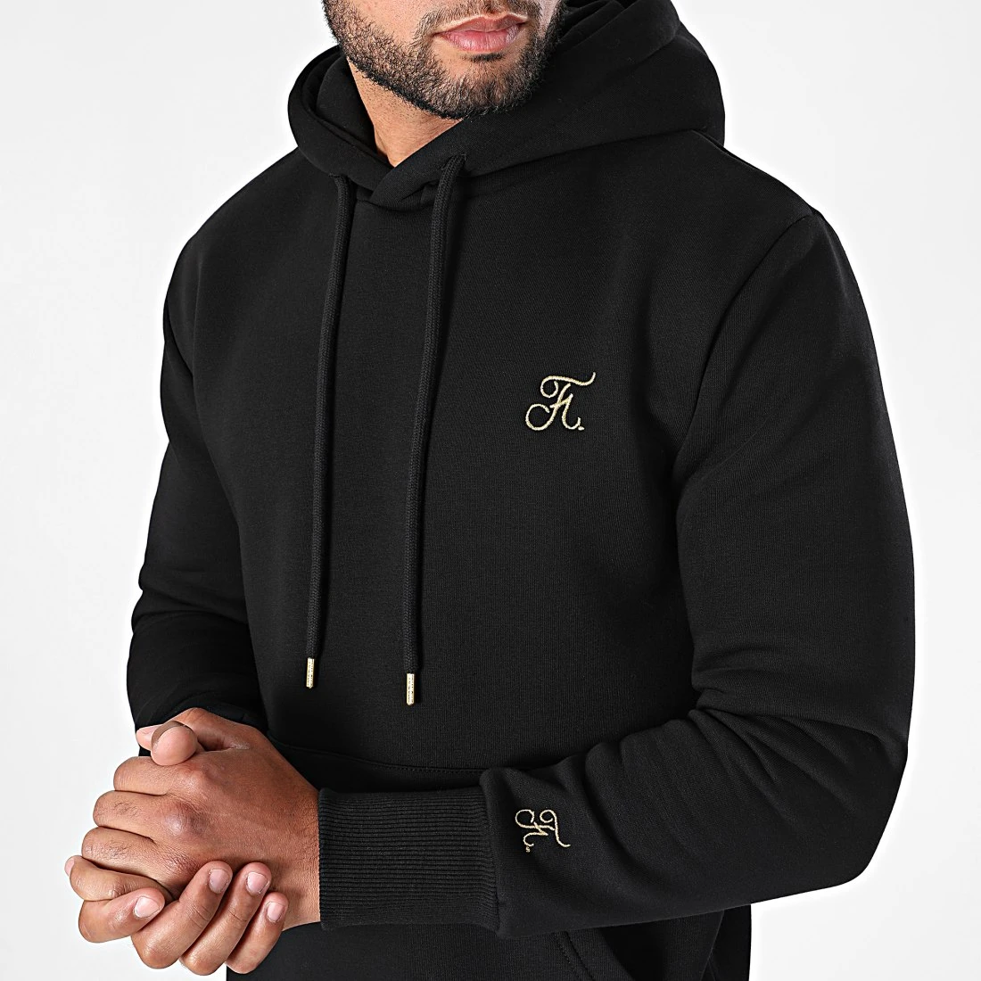 ⭐ Meilleure Vente | Sweat Capuche Premium Brodé 621 Noir Doré | Final Club 4 ⭐ Meilleure Vente | Sweat Capuche Premium Brodé 621 Noir Doré | Final Club – Image 2