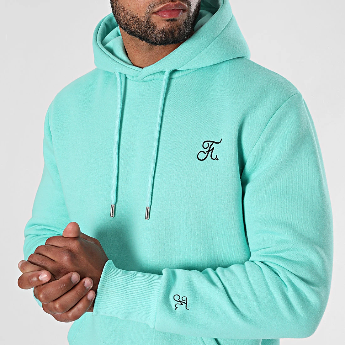 Sortie 💯 Sweat Capuche Premium Avec Broderie 625 Bleu Pastel de Final Club 😉 4 Sortie 💯 Sweat Capuche Premium Avec Broderie 625 Bleu Pastel de Final Club 😉 – Image 2