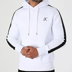 Sweat Capuche Premium Avec Bande 626 Blanc - Final Club | Confort et Style