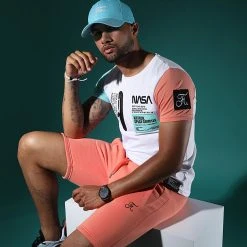 Short Jogging Premium Avec Broderie 640 Orange Pastel - Final Club | Grosses Soldes -Final Club Soldes final club 263299 FINAL 640 20210701T084735 05
