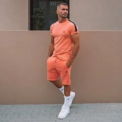 Short Jogging Premium Avec Broderie 640 Orange Pastel - Final Club | Grosses Soldes -Final Club Soldes final club 263299 FINAL 640 20210706T080040 05