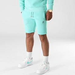 Short Jogging Premium Avec Broderie 641 Bleu Pastel - Final Club -Final Club Soldes final club 263300 FINAL 641 20210618T123908 03