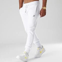 Meilleure vente 😍 Pantalon Jogging Premium Avec Broderie 650 Blanc de Final Club 💯 | Confort et Style -Final Club Soldes final club 263337 FINAL 650 20210615T075828 03