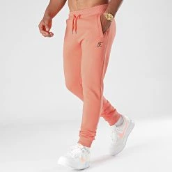 Pantalon Jogging Premium Brodé Orange Pastel - Final Club 9 Pantalon Jogging Premium Brodé Orange Pastel - Final Club -Final Club Soldes final club 263343 FINAL 656 20210615T075947 03