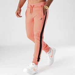Pantalon Jogging Premium à Bande 664 Orange Pastel - Final Club -Final Club Soldes final club 263351 FINAL 664 20210615T080018 03