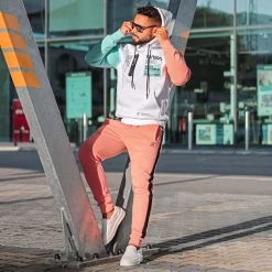 Pantalon Jogging Premium à Bande 664 Orange Pastel - Final Club -Final Club Soldes final club 263351 FINAL 664 20210721T101246 06