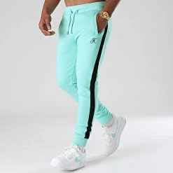 Pantalon Jogging Premium A Bande 665 Bleu Pastel - Final Club -Final Club Soldes final club 263353 FINAL 665 20210615T120630 03