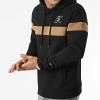 Sweat Capuche Bicolore Avec Broderie 446 Noir Camel | Final Club | Confort et Style -Final Club Soldes final club 265912 FINAL 446 20210720T143537 01