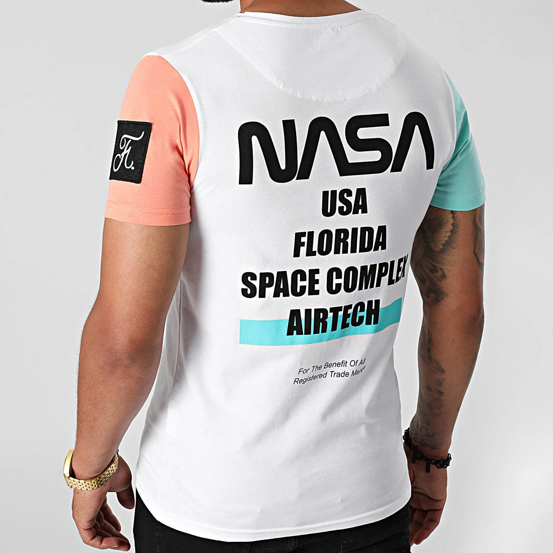 Tee-shirt Nasa Space Limited Edition Pastel 707 Blanc - Final Club 3 Tee-shirt Nasa Space Limited Edition Pastel 707 Blanc - Final Club