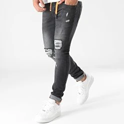 Jean Skinny Avec Déchirures 0001 Noir - Collection Final Club -Final Club Soldes final club 267893 FAB FINAL 1150546 0001 20210820T081043 05