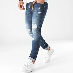 Budget 😉 Jean Skinny Avec Déchirures 0002 Bleu Denim de Final Club 👍 - Pantalons -Final Club Soldes final club 267896 FAB FINAL 1150546 0002 20210820T081118 05