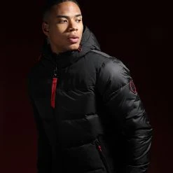 Doudoune Capuche Premium Puffer Jacket Noir Rouge - Final Club 17 Doudoune Capuche Premium Puffer Jacket Noir Rouge - Final Club -Final Club Soldes final club 269503 FAB FINAL 1150510 0003 20211130T110853 06