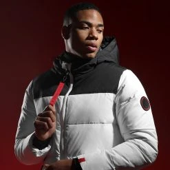 Doudoune Capuche Premium Puffer Jacket Blanc Noir Rouge - Final Club -Final Club Soldes final club 269506 FAB FINAL 1150510 0006 20211129T121618 06