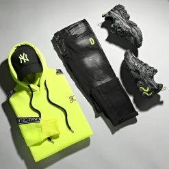 Promo 🛒 Sweat Capuche Premium A Bandes 726 Jaune Fluo de Final Club 🔥 14 Promo 🛒 Sweat Capuche Premium A Bandes 726 Jaune Fluo de Final Club 🔥 -Final Club Soldes final club 280364 FINAL 726 20211027T140724 06