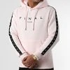 Sweat Capuche à Bandes Brodées 779 Rose - Final Club | Confort et Style 1 Sweat Capuche à Bandes Brodées 779 Rose - Final Club | Confort et Style -Final Club Soldes final club 284005 FINAL 779 20211108T145216 01