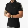 Polo Manches Courtes Luxury Edition à Bandes avec Broderie Or 787 Noir - Final Club -Final Club Soldes final club 285806 FINAL 787 20211126T121440 01