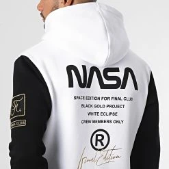 Sweat Capuche Nasa Final Edition Noir Blanc - Final Club 10 Sweat Capuche Nasa Final Edition Noir Blanc - Final Club -Final Club Soldes final club 286771 FINAL 815 20211110T091306 05