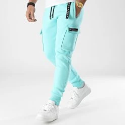 Promo 🥰 Pantalon Jogging Cargo Premium Fit 822 Bleu Pastel - Final Club ⌛ -Final Club Soldes final club 287859 FINAL 822 20211209T145130 03