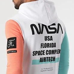 Sweat Zippé Capuche Nasa Space Limited Edition Pastel 829 Blanc - Final Club -Final Club Soldes final club 288100 FINAL 829 20220112T093251 05