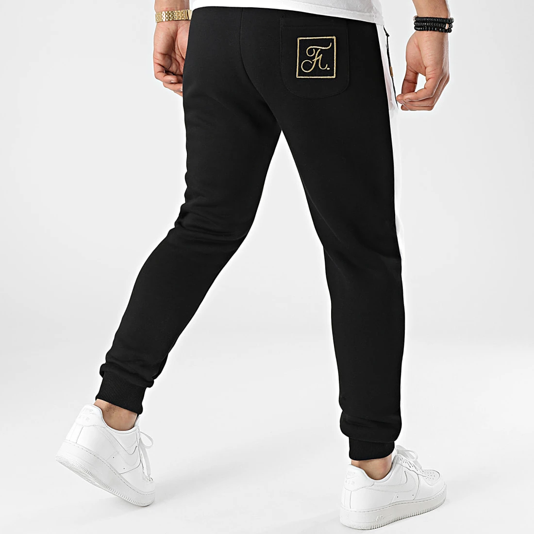 Pantalon Jogging Nasa Final Edition Noir Blanc | Détails Or | Final Club 8 Pantalon Jogging Nasa Final Edition Noir Blanc | Détails Or | Final Club – Image 6