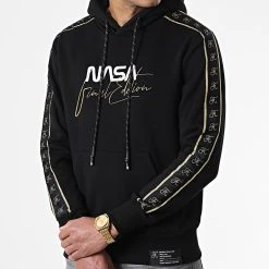 Sweat Capuche Nasa Final Edition Noir Détails Or - Final Club