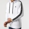 Sweat Capuche Premium A Bandes 832 Blanc - Final Club