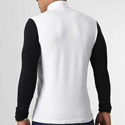 Tee Shirt Col Roulé Manches Longues Final Edition 845 Noir Blanc Détails Or - Final Club -Final Club Soldes final club 292080 FINAL 845 20220909T154026 04