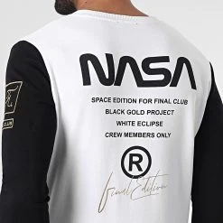 Sweat Crewneck Nasa Final Edition 844 Noir Blanc - Final Club -Final Club Soldes final club 292112 FINAL 844 20220218T142337 04