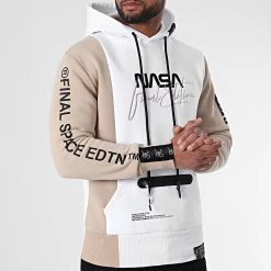 Sweat Capuche Nasa Final Edition 847 Blanc Beige - Final Club 12 Sweat Capuche Nasa Final Edition 847 Blanc Beige - Final Club -Final Club Soldes final club 292341 FINAL 847 20220218T143444 03
