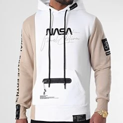 Sweat Capuche Nasa Final Edition 847 Blanc Beige - Final Club