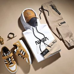 Sweat Capuche Nasa Final Edition 847 Blanc Beige - Final Club 14 Sweat Capuche Nasa Final Edition 847 Blanc Beige - Final Club -Final Club Soldes final club 292341 FINAL 847 20220224T084006 05