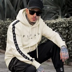 Sweat Capuche A Bandes Avec Broderie 854 Creme - Final Club | Confort et Style -Final Club Soldes final club 293779 FINAL 854 20220421T080641 05