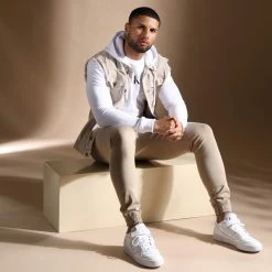 Jogger Pant Premium Skinny Fit 827 Beige - Final Club | Le Moins Cher ⭐ -Final Club Soldes final club 295361 FINAL 827 20220204T090612 05