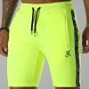 Short Jogging Premium à Bandes 888 Jaune Fluo - Meilleure Vente Final Club -Final Club Soldes final club 301636 FINAL 888 20220412T154955 01