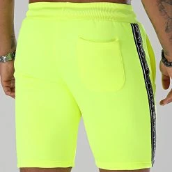 Short Jogging Premium à Bandes 888 Jaune Fluo - Meilleure Vente Final Club -Final Club Soldes final club 301636 FINAL 888 20220412T155000 04