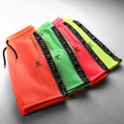 Short Jogging Premium à Bandes 888 Jaune Fluo - Meilleure Vente Final Club -Final Club Soldes final club 301636 FINAL 888 20220420T094410 05
